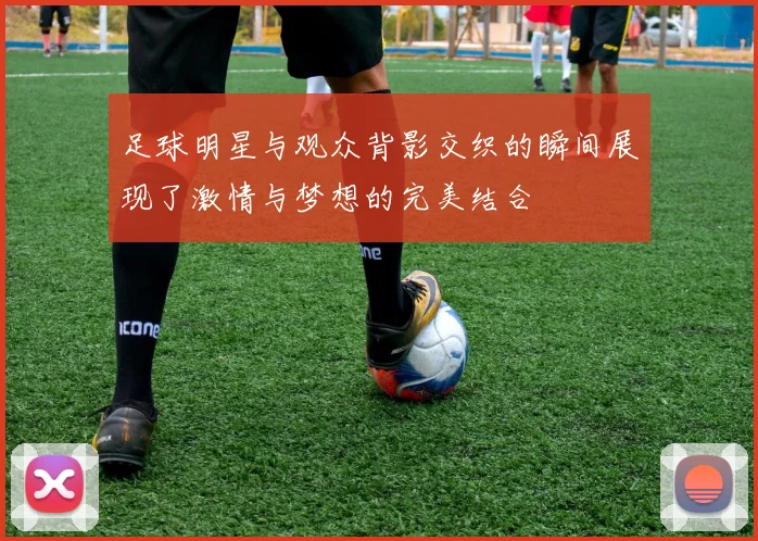 足球明星与观众背影交织的瞬间展现了激情与梦想的完美结合